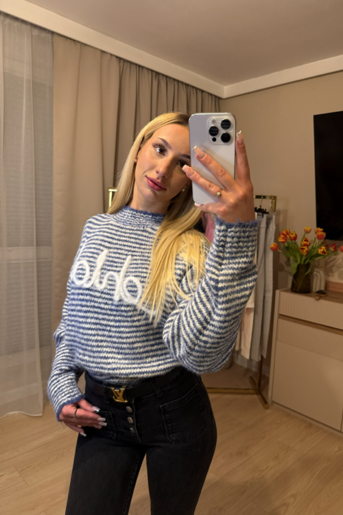 SWETER LOLA – granatowy